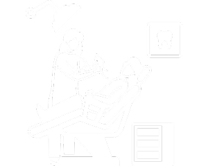 Dentist with patient in clinic